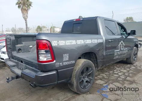 2022 Ram 1500 Big Horn 4X2 5'7 Box из США, поврежденный, VIN 1C6RREFM4NN398173